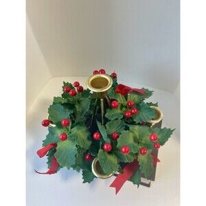 Vintage Holly Berry Centerpiece - By Christmas Around the World -In Original Box